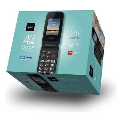 Mlab Telefono Senior 9204 Shell 4G Sos 2.8 Pulgadas Negro