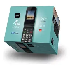 MLAB - Telefono Senior 9204 Shell 4g Sos 2.8 Pulgadas Negro