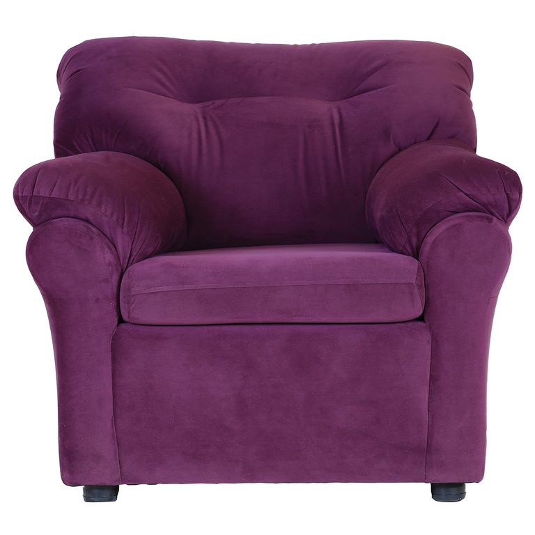 Sofa Mateo 1 Cuerpo - Tela Felpa / Lila
