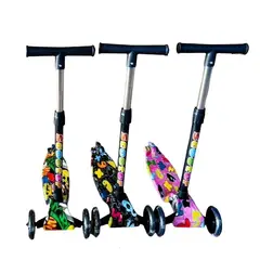 GENERICO - Patineta Scooter para Niños con Ruedas Luminosas y Estampados Sorpresa Niña