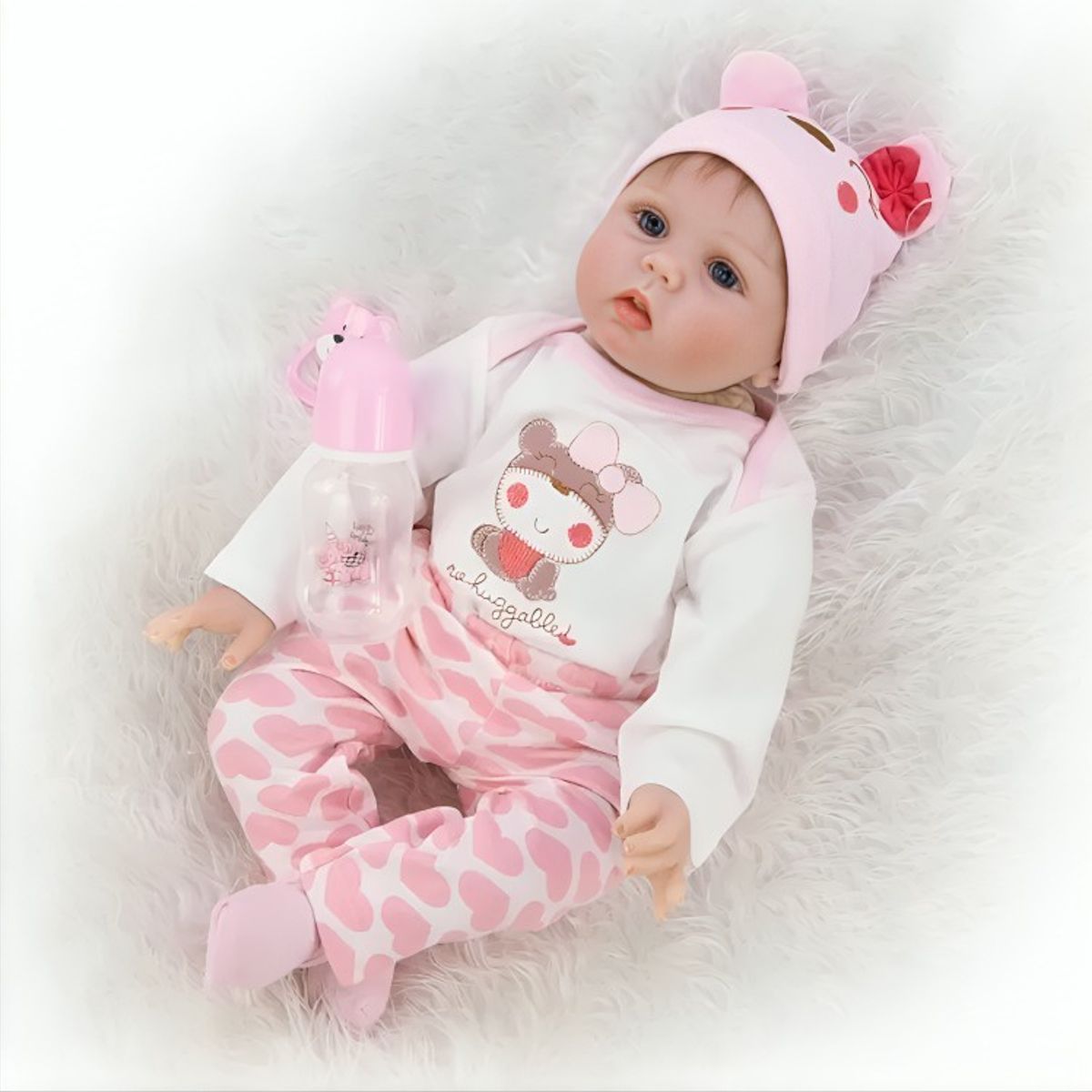 GENERICO - Muñeca Bebe Reborn Juguete Realista 55cm con Accesorios