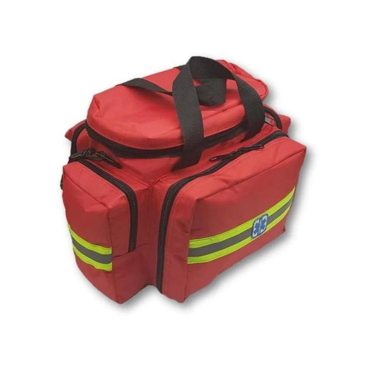 GENERICO - Bolso Botiquín Paramédico Mediano Rojo Tela Antidesgarro