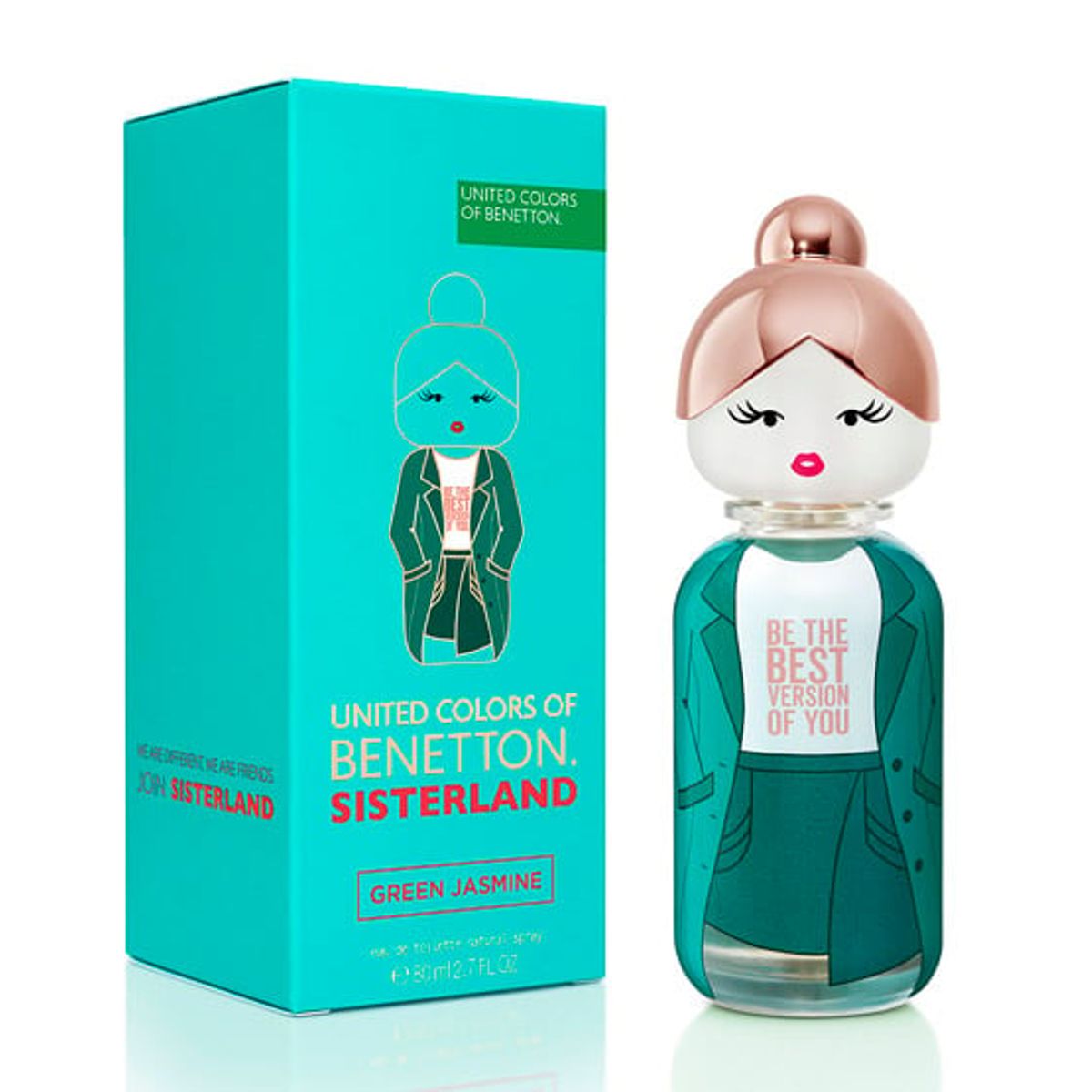 BENETTON - UNITED COLORS OF BENETTON SISTERLAND GREEN JASMINE MUJER EAU DE TOILETTE 80 ML