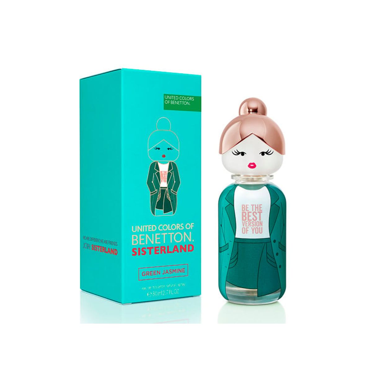 BENETTON - UNITED COLORS OF BENETTON SISTERLAND GREEN JASMINE MUJER EAU DE TOILETTE 80 ML