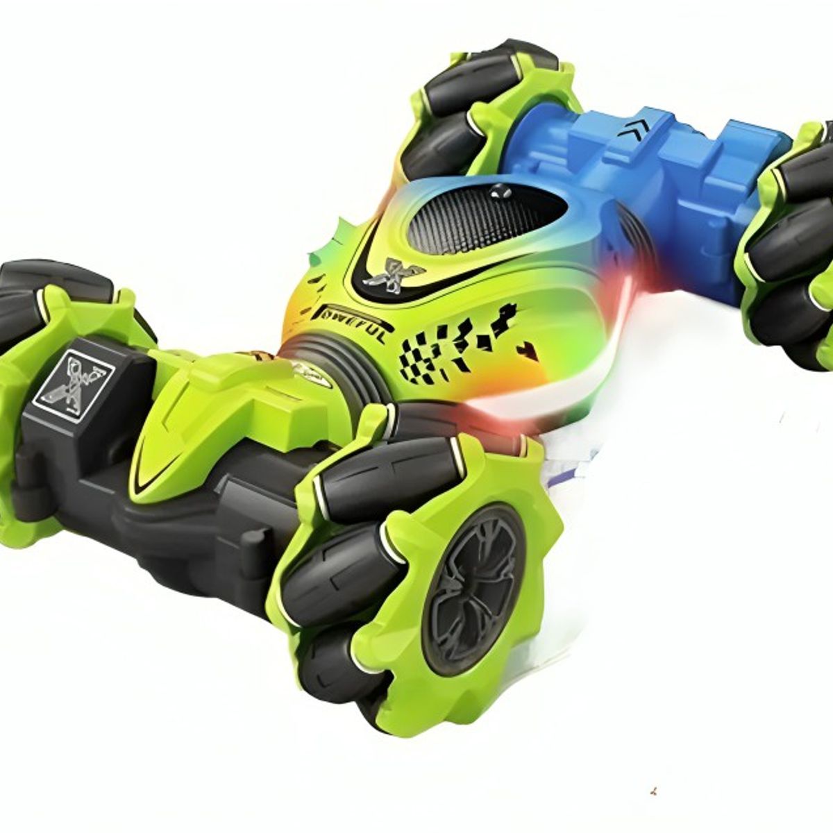 GENERICO - Auto Loco 4x4 Trucos Pro con Control 24G Verde
