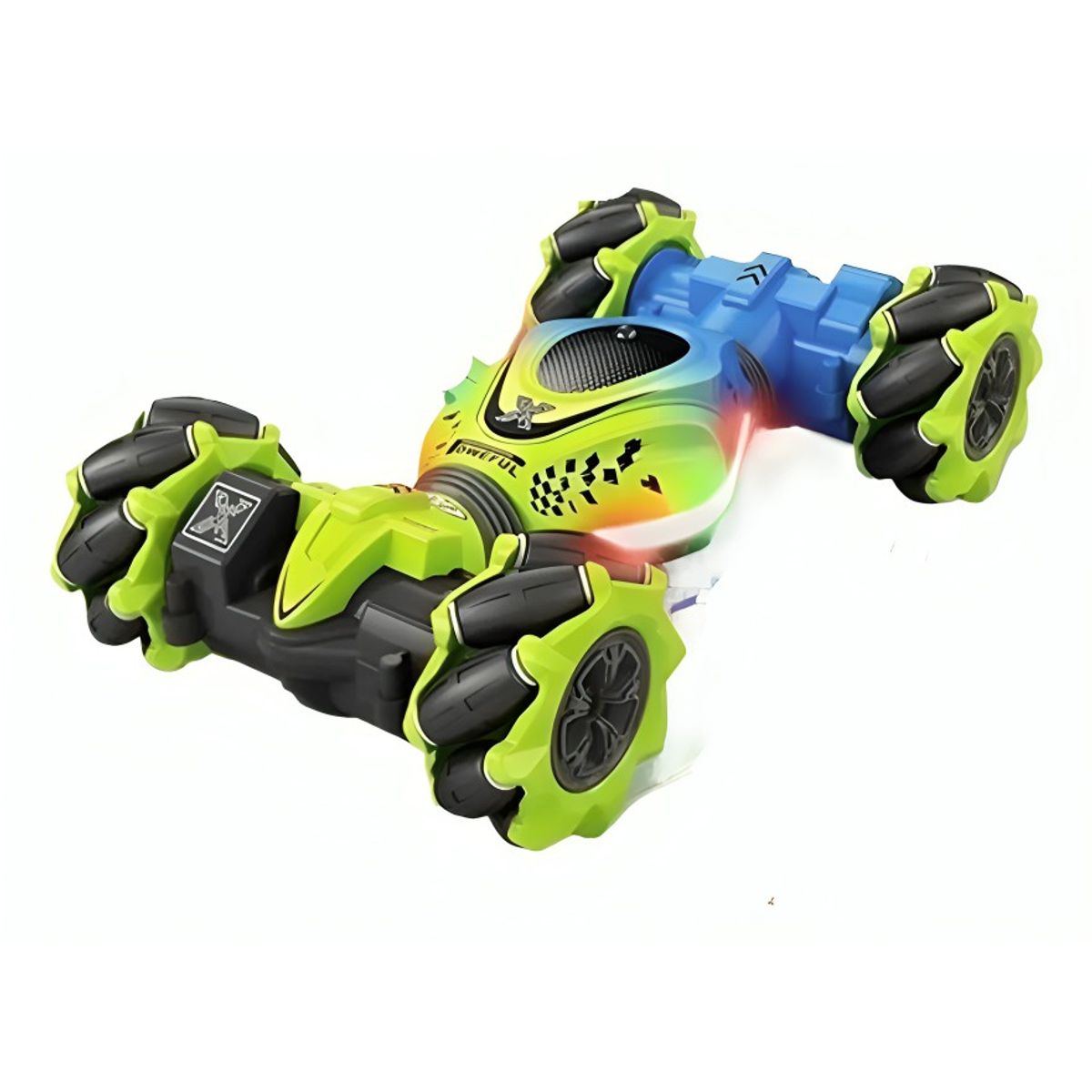 GENERICO - Auto Loco 4x4 Trucos Pro con Control 24G Verde