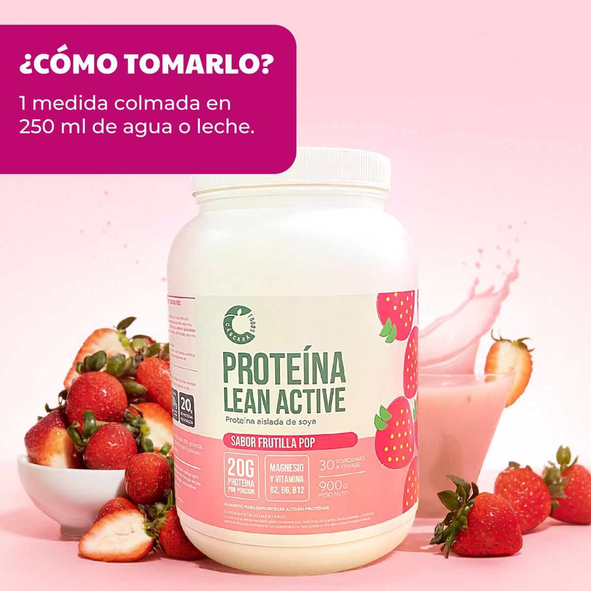 CASCARA FOODS - Proteína Vegetal Lean Active 30 días