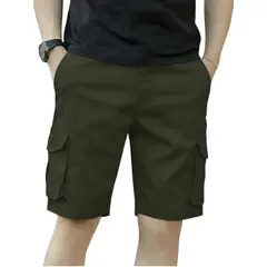 LOOK SHOP - Short Bermuda Cargo Hombre Pantalón Corto Bolsillos K33