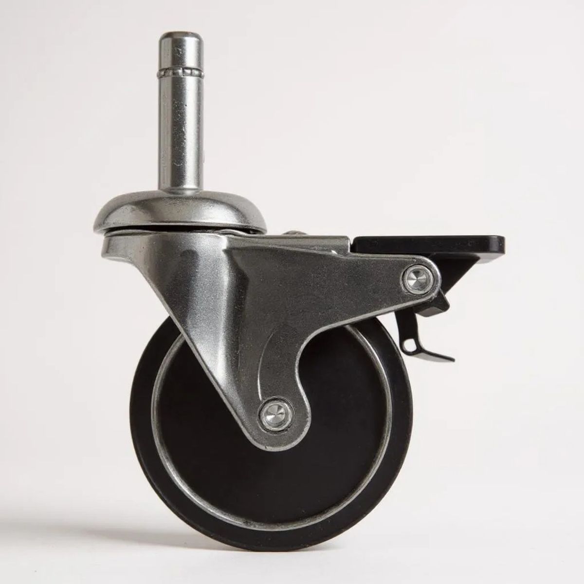 BLOCCARE - Base de Cama 1 Plaza Box 8 cm L200 (Gris)- Con Ruedas Pyton (Con Refuerzo)