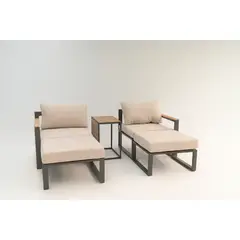 MODRA - Juego de Living Sadnes Beige Aluminio