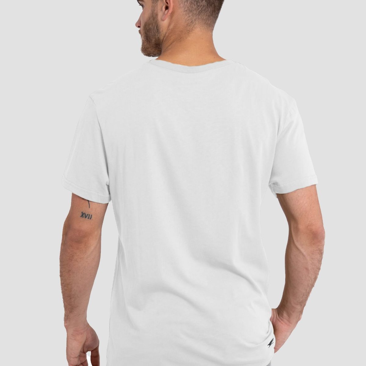 FALCONE - Polera Orgánica Rectangular Logo V2 Hombre Falcone