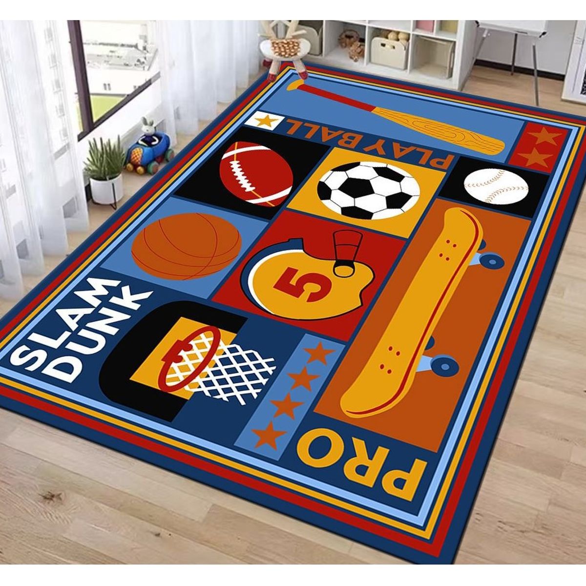 SMARTY XPERIENCE - Alfombra Lisa Juvenil Modelo Play Zone 120x160 CM