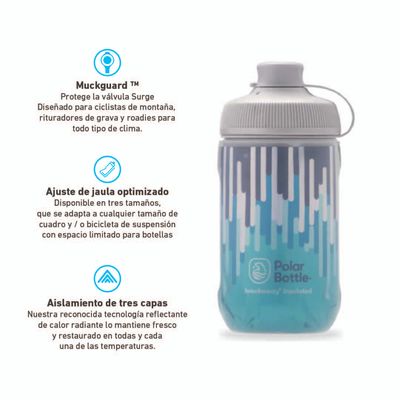 Imagen 2 del producto BOTELLA BREAKAWAY MUCK INSULATED 350ML SLATE BLUE/TURQUOISE