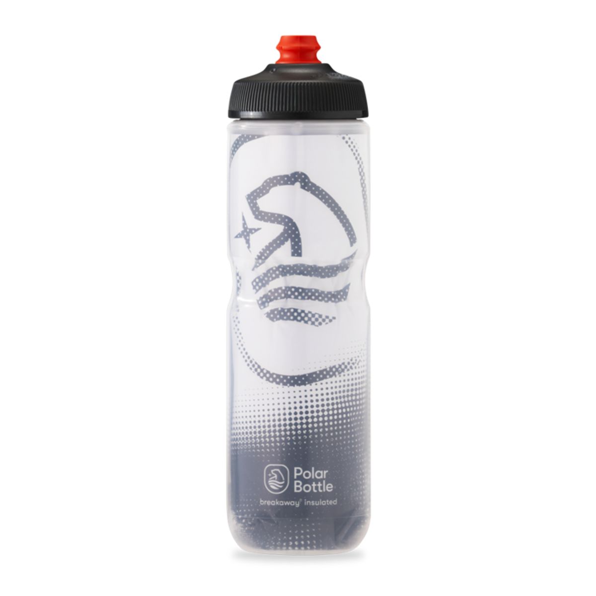 POLAR BOTTLE - BOTELLA BREAKAWAY INSULATED 600ML BIG BEAR WHITE/CHARCOAL