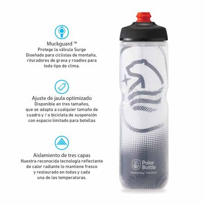 Imagen 2 del producto BOTELLA BREAKAWAY INSULATED 600ML BIG BEAR WHITE/CHARCOAL