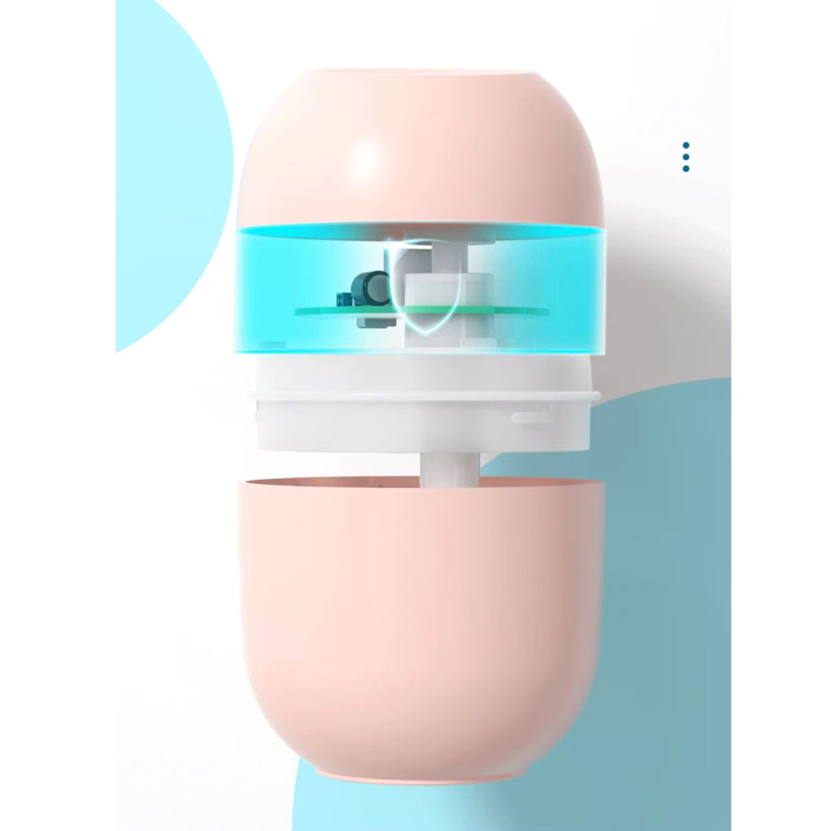 GENERICO - Humidificador de aire portátil y silencioso USB - Rosa