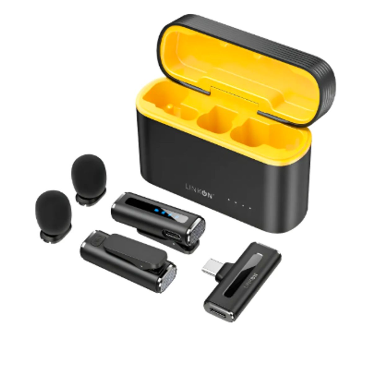 GENERICO - Microfono Inalambrico Solapa Lavalier Linkon Con Windshield