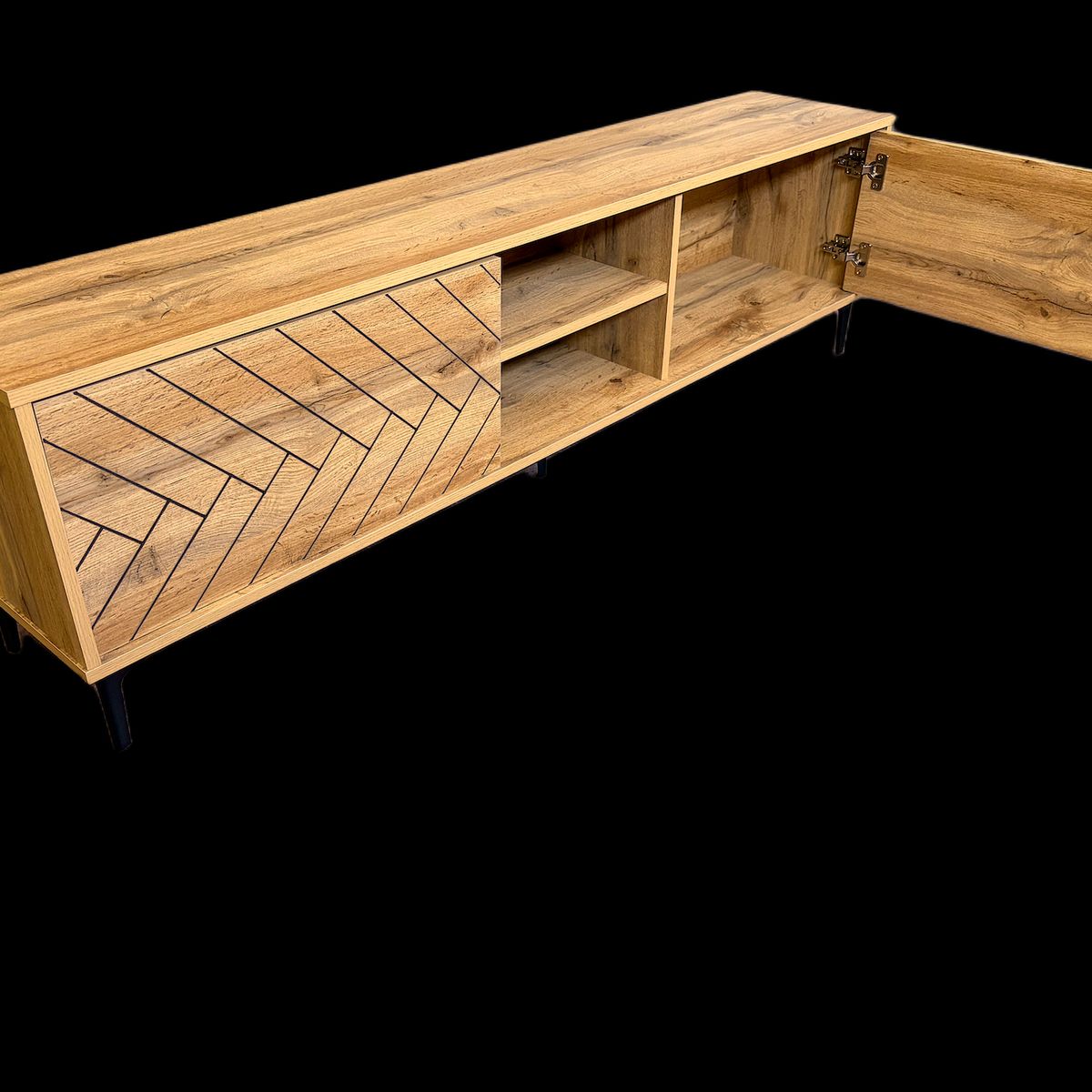 GENERICO - RACK 65¨ TVLINE ESPIGA NATURAL 160 Cm