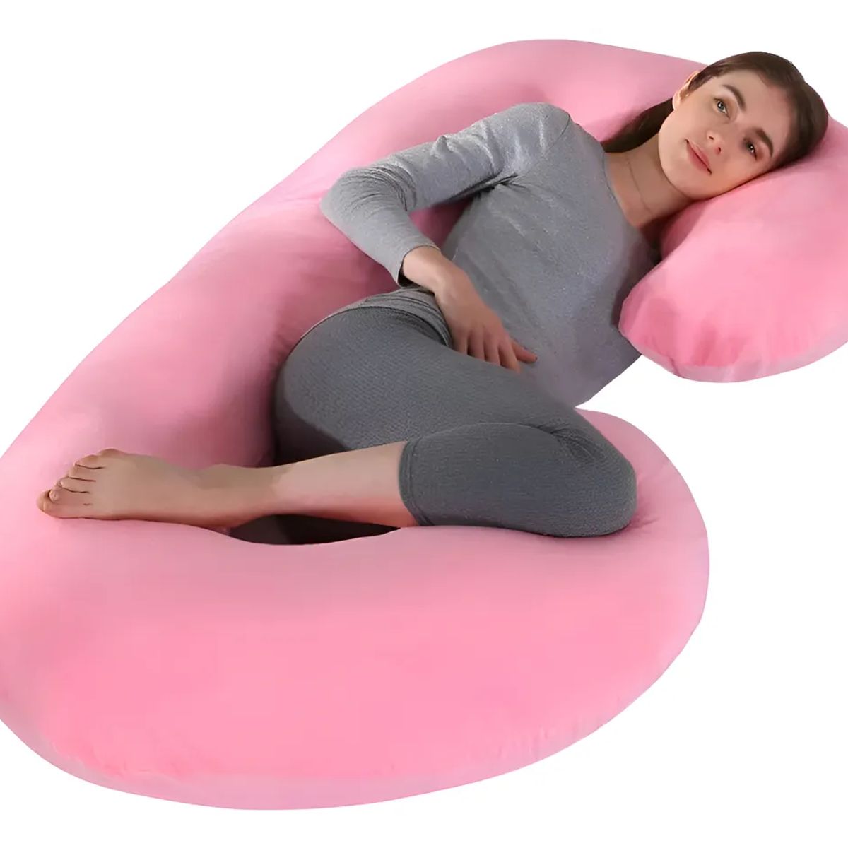 GENERICO - Cojín Almohada Maternal Extra Suave Embarazadas