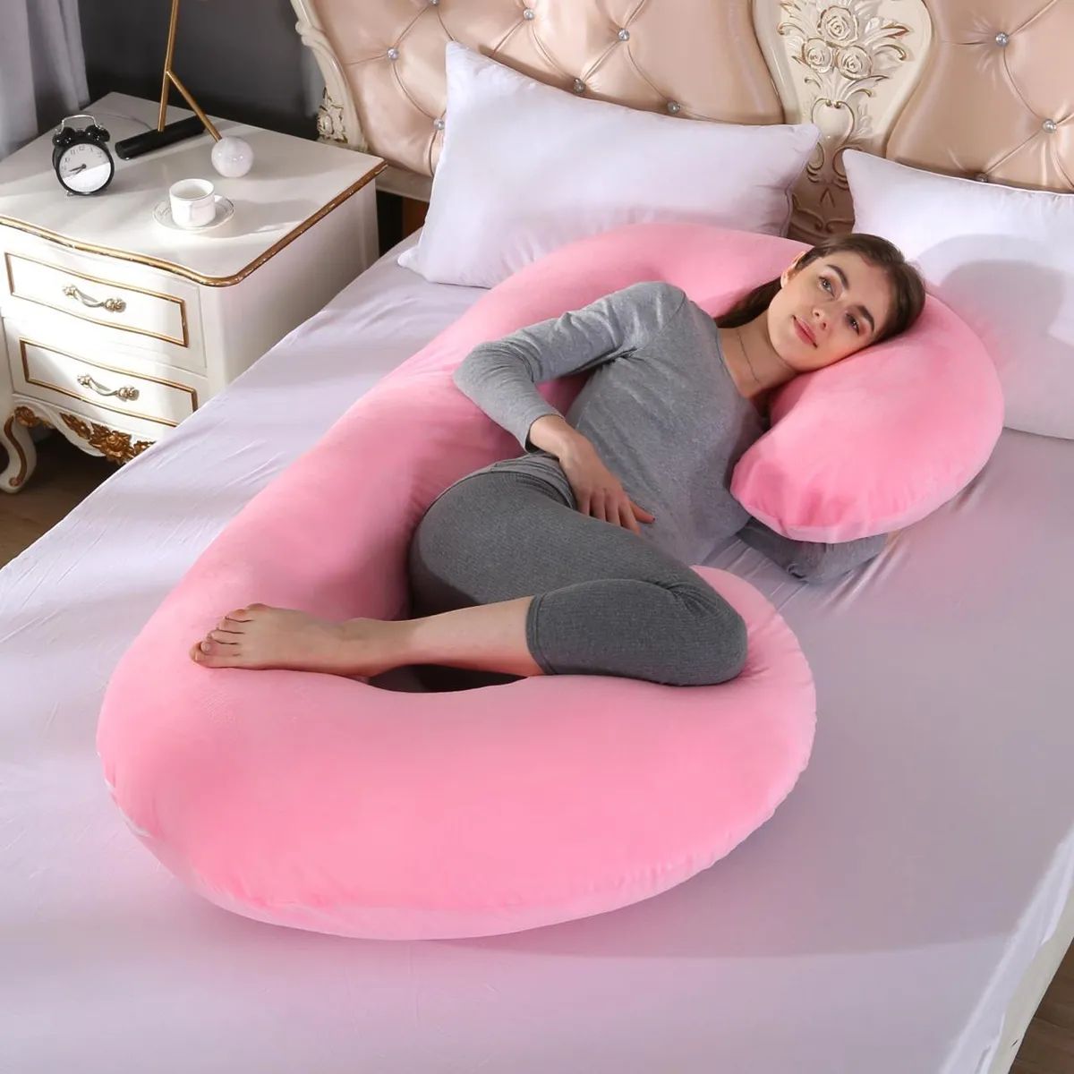 GENERICO - Cojín Almohada Maternal Extra Suave Embarazadas