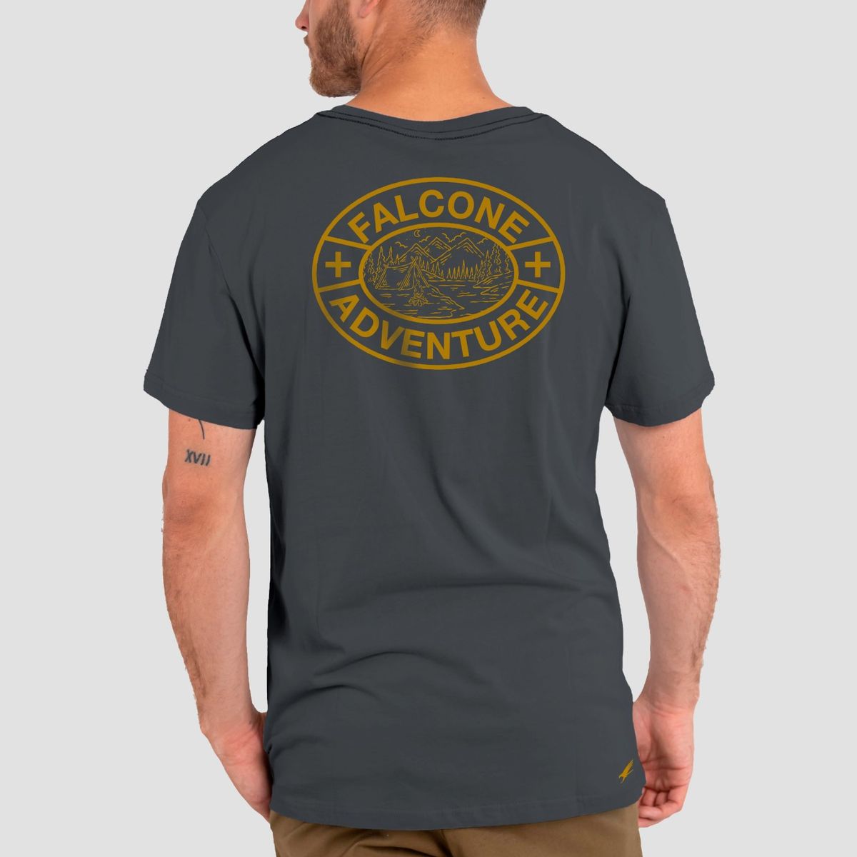 FALCONE - Polera Orgánica Company Of Adventure V2 Hombre Falcone