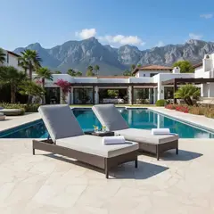 GENERICO - JUEGO DE REPOSERAS RECLINABLE RATTAN BRADENTON X 2