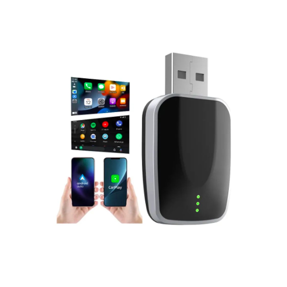 GENERICO - Adaptador Inalámbrico Carplay Iphone Compatibilidad Universa