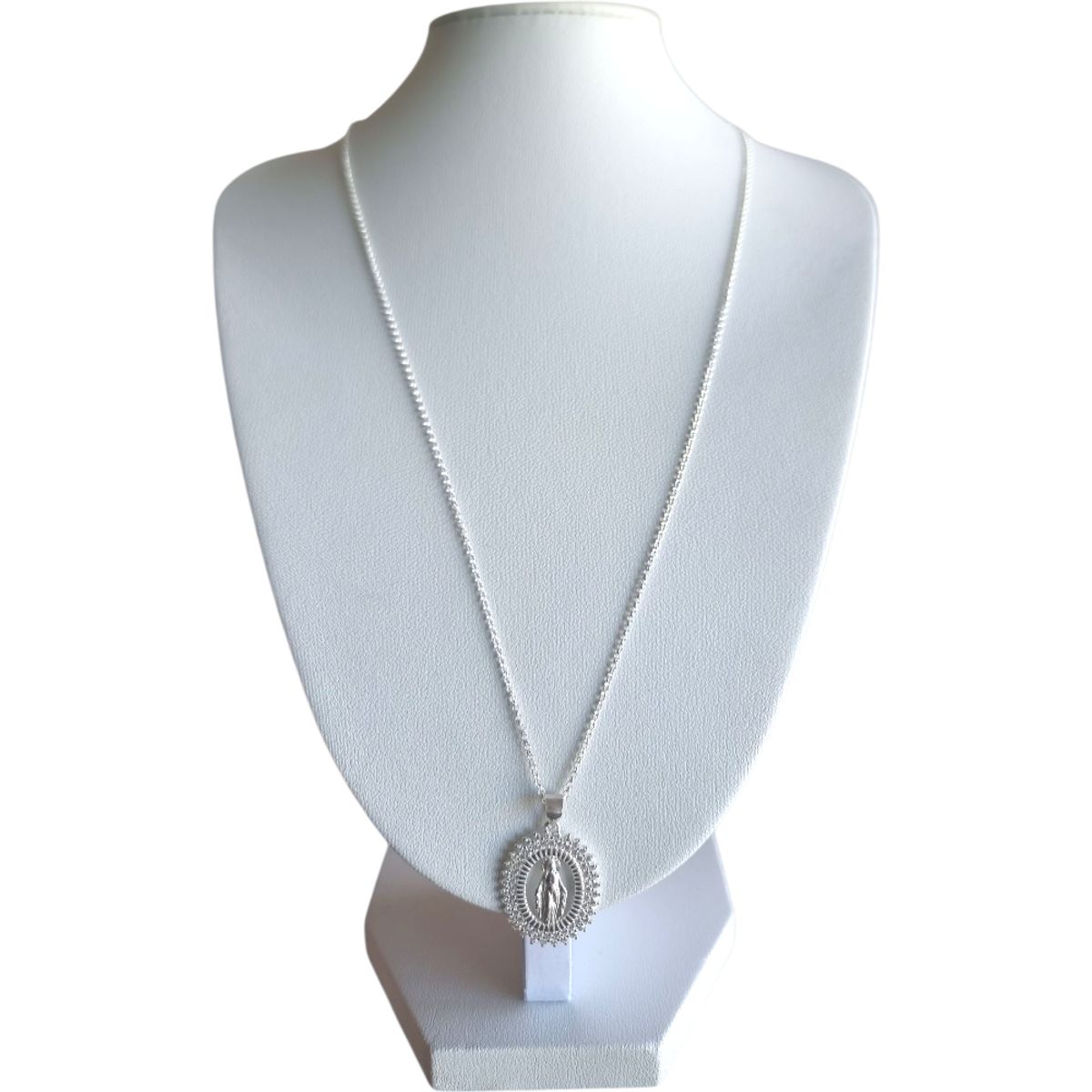 LK LUKSO - Collar Virgen De Los Rayos Milagrosa en Plata 925 