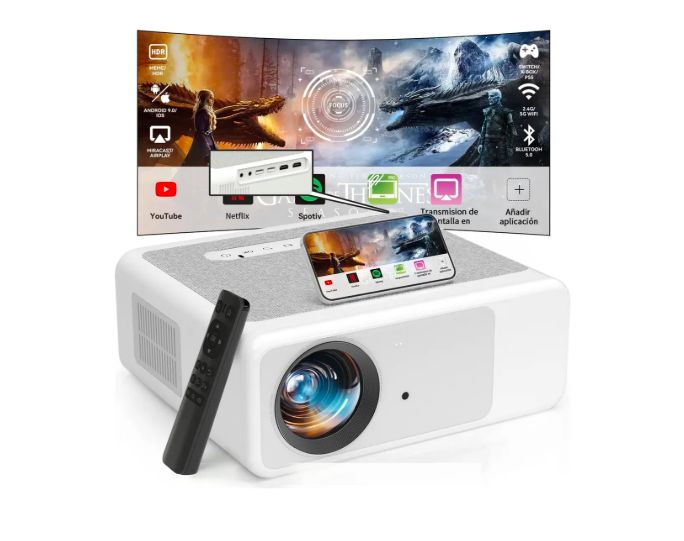 GENERICO Proyector Profesional 4k Android Auto Enfoque 1080p 16000 Lm