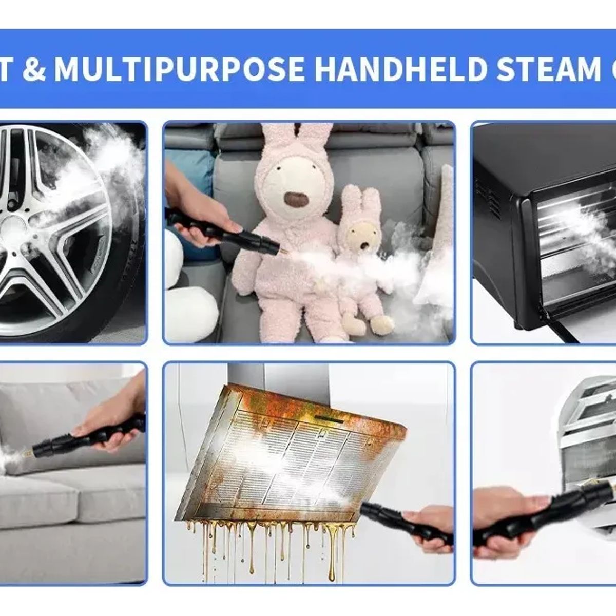 GENERICO - Limpiador De Vapor A Presión De Alta Temperatura De 2500w