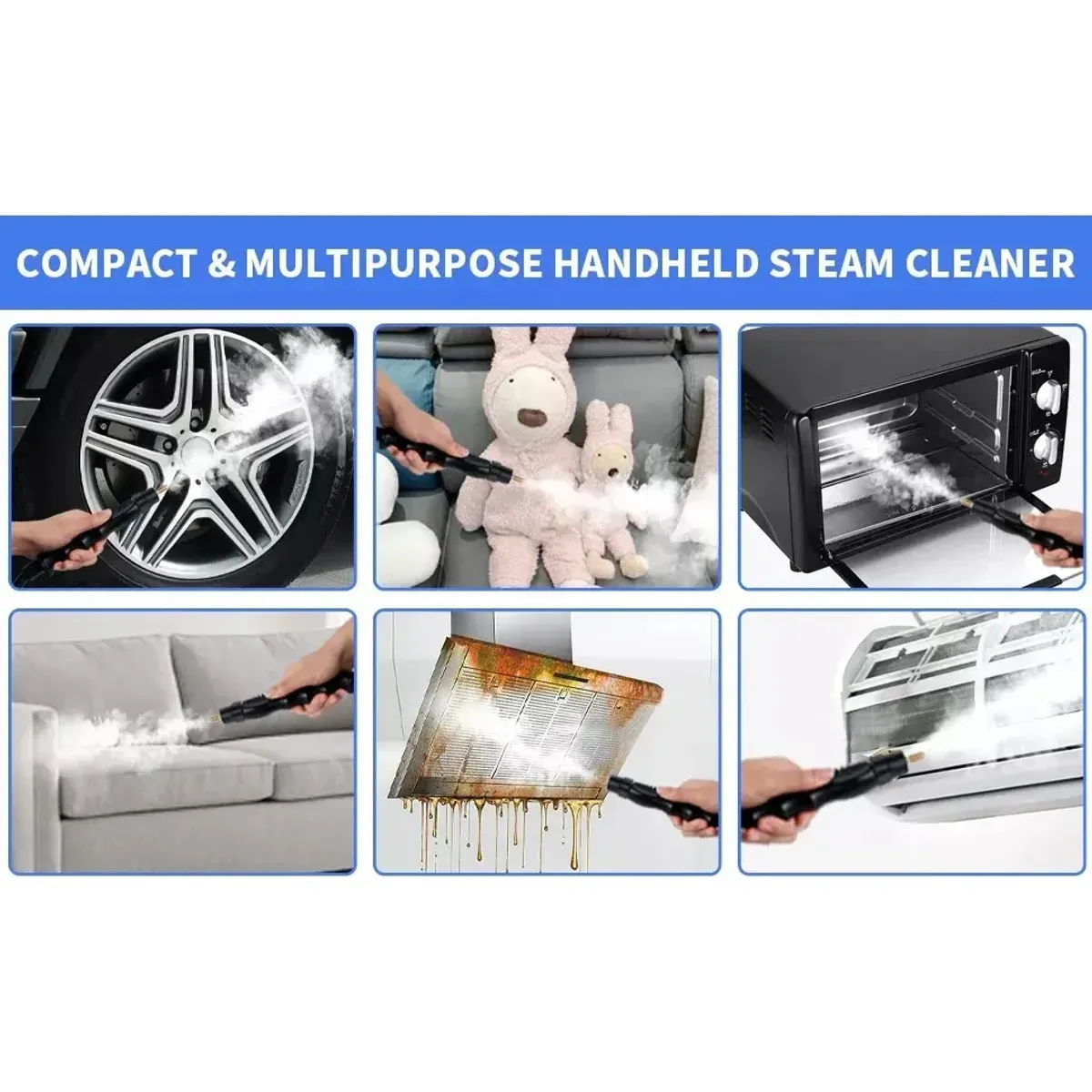 GENERICO - Limpiador De Vapor A Presión De Alta Temperatura De 2500w