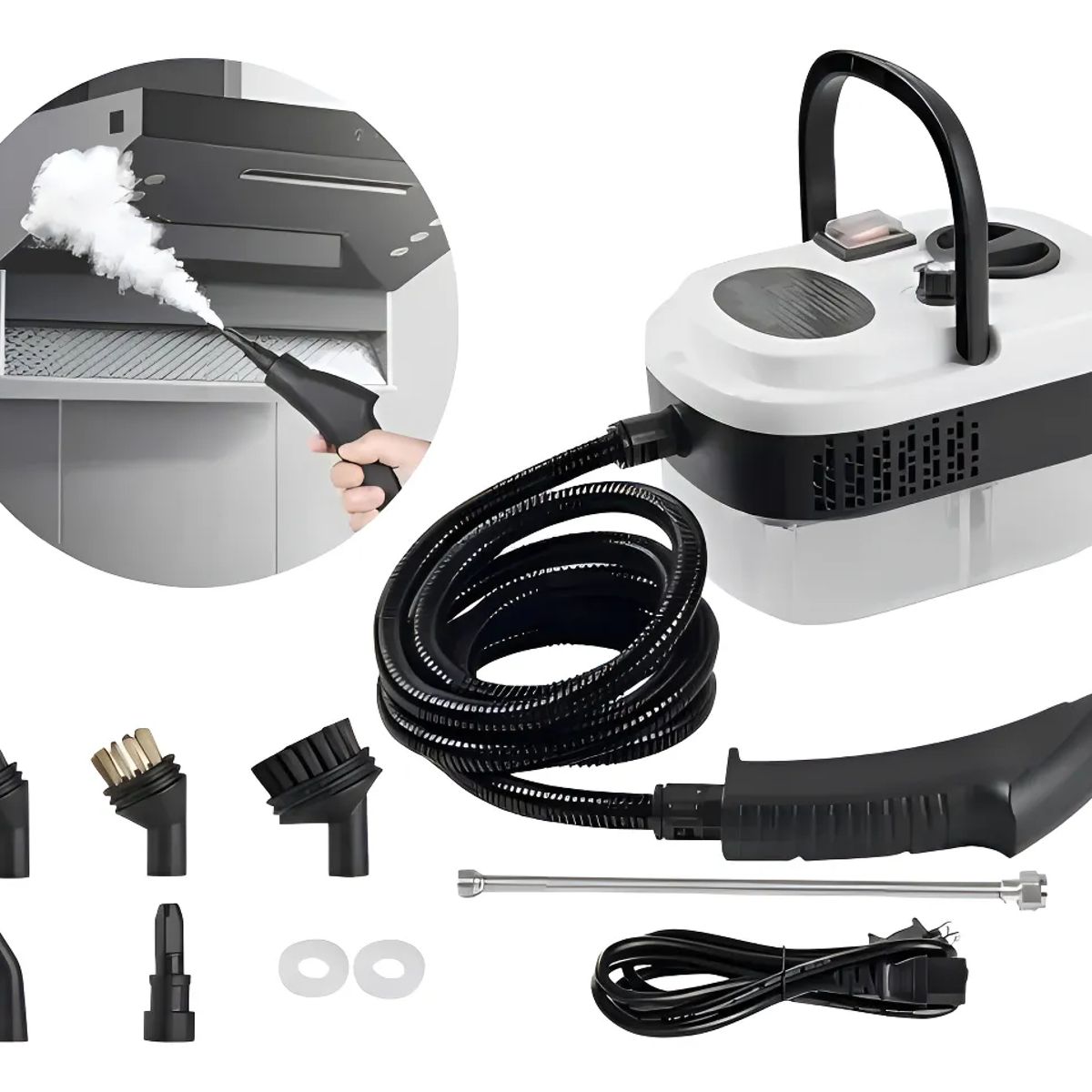 GENERICO - Limpiador De Vapor A Presión De Alta Temperatura De 2500w