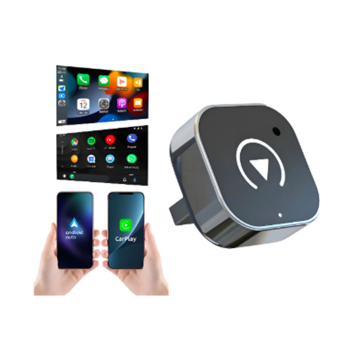 GENERICO - Carplay Adaptador Inalámbrico Y Android Auto Converter 2en1