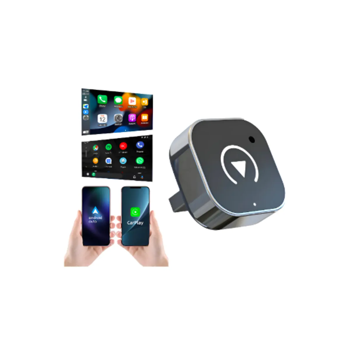 GENERICO - Carplay Adaptador Inalámbrico Y Android Auto Converter 2en1