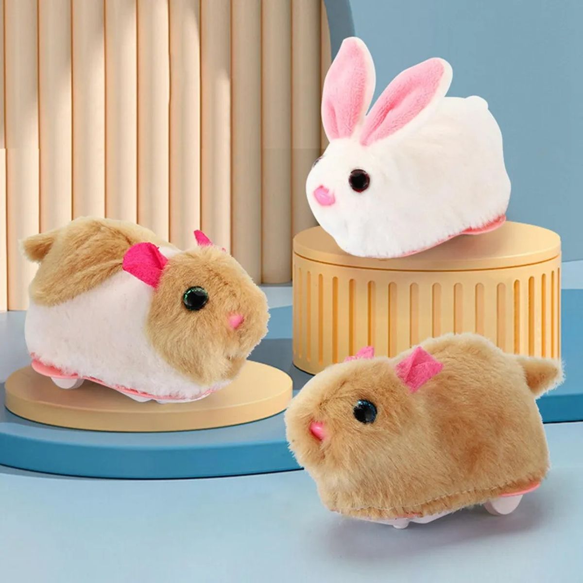 GENERICO - Conejito Eléctrico Peluche Interactivo + Bola Transparente