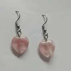 GENERICO - Aros Cuarzo Cherry, Pendientes De Piedras Energéticas Cuarzodecohogar