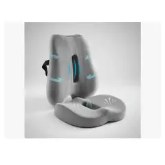GENERICO - Cojín Del Asiento Y Almohada De Soporte Lumbar Para Espalda