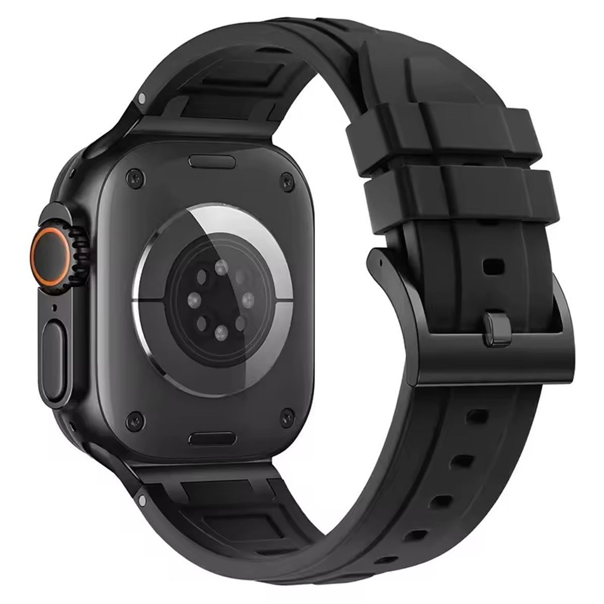 GENERICO - Correa Silicona Para Apple Watch 44 / 45 / 46 / 49mm Negro