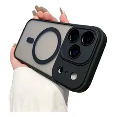 GENERICO - Carcasa Mate Para Iphone 17 Pro Magnética Negro