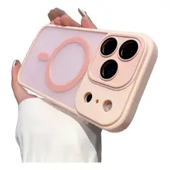 GENERICO - Carcasa Mate Para Iphone 17 Pro Magnética Rosado
