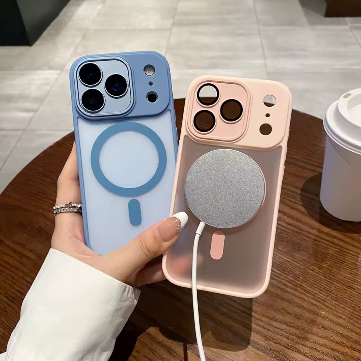 GENERICO - Carcasa Mate Para Iphone 17 Pro Max Magnética Rosado