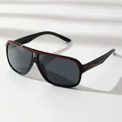 POLASUP - Gafas de sol deportivas de viaje de moda con montura grande UV400