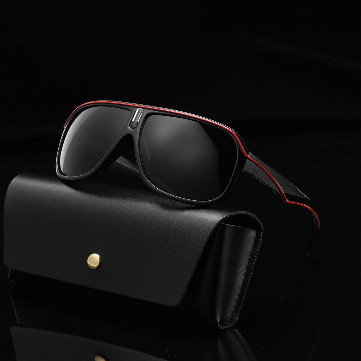 POLASUP - Polasup Gafas de sol deportivas de viaje de moda con montura grande UV400