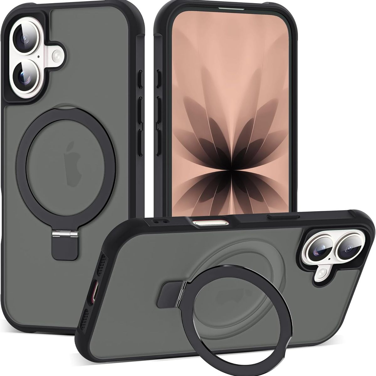 GENERICO - Carcasa Para iPhone 17 Translúcida Magnética Negro