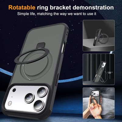 Imagen 2 del producto Carcasa Para iPhone 17 Translúcida Magnética Negro