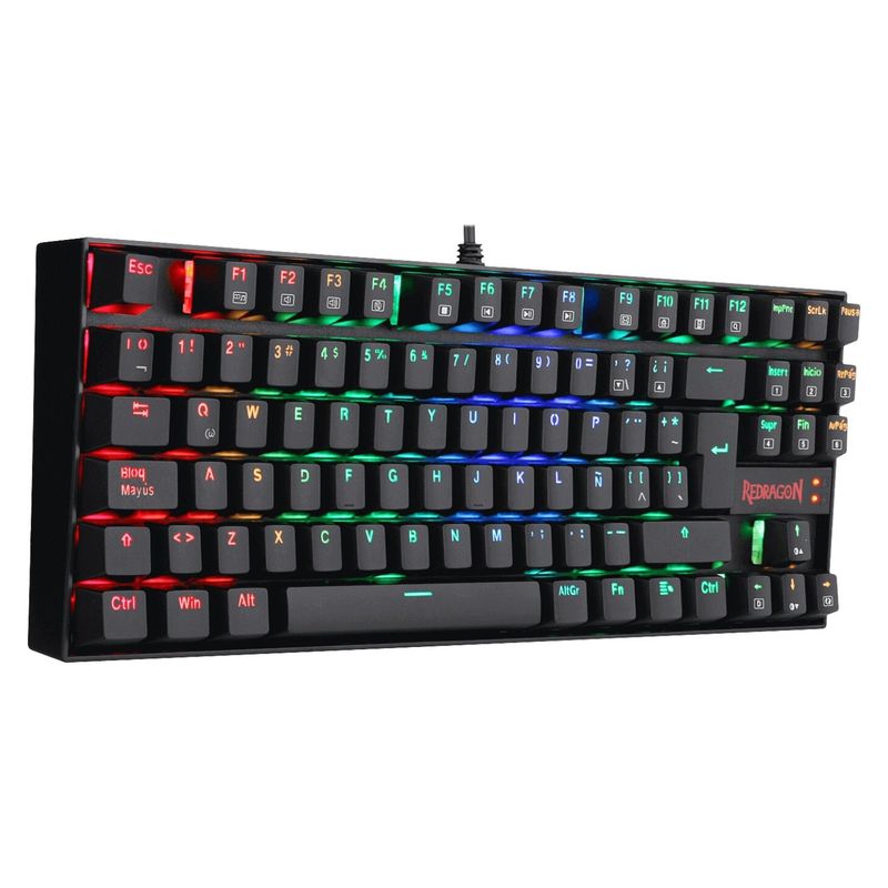 REDRAGON - Teclado Gamer Mecánico Kumara K552Rgb Switch Azul