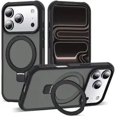 GENERICO - Carcasa Para iPhone 17 Pro Max Translúcida Magnética Negro