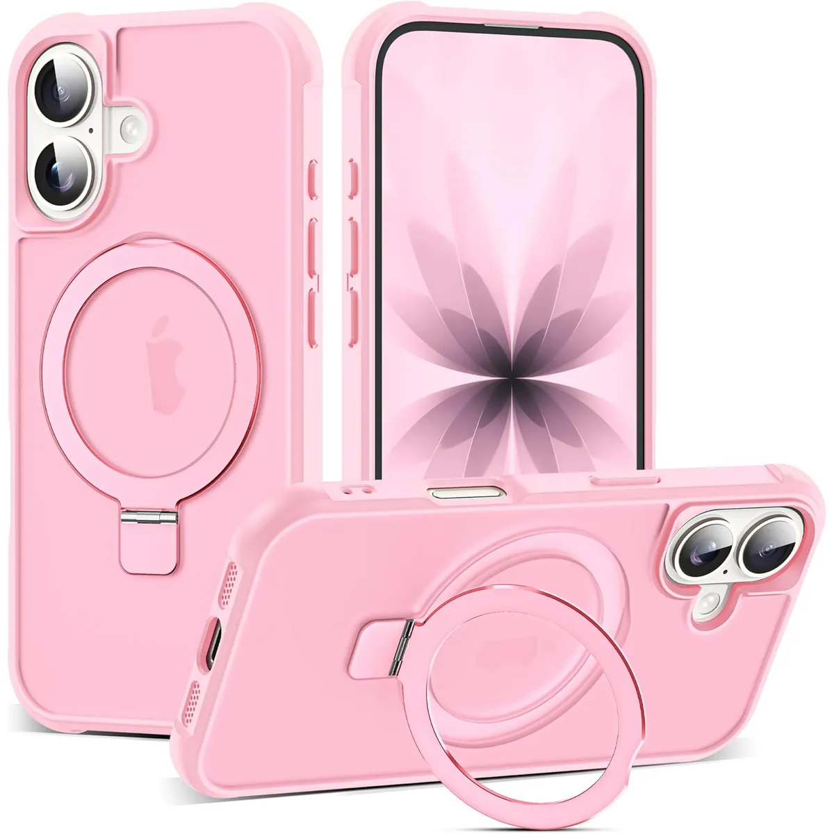 GENERICO - Carcasa Para iPhone 17 Translúcida Magnética Rosado
