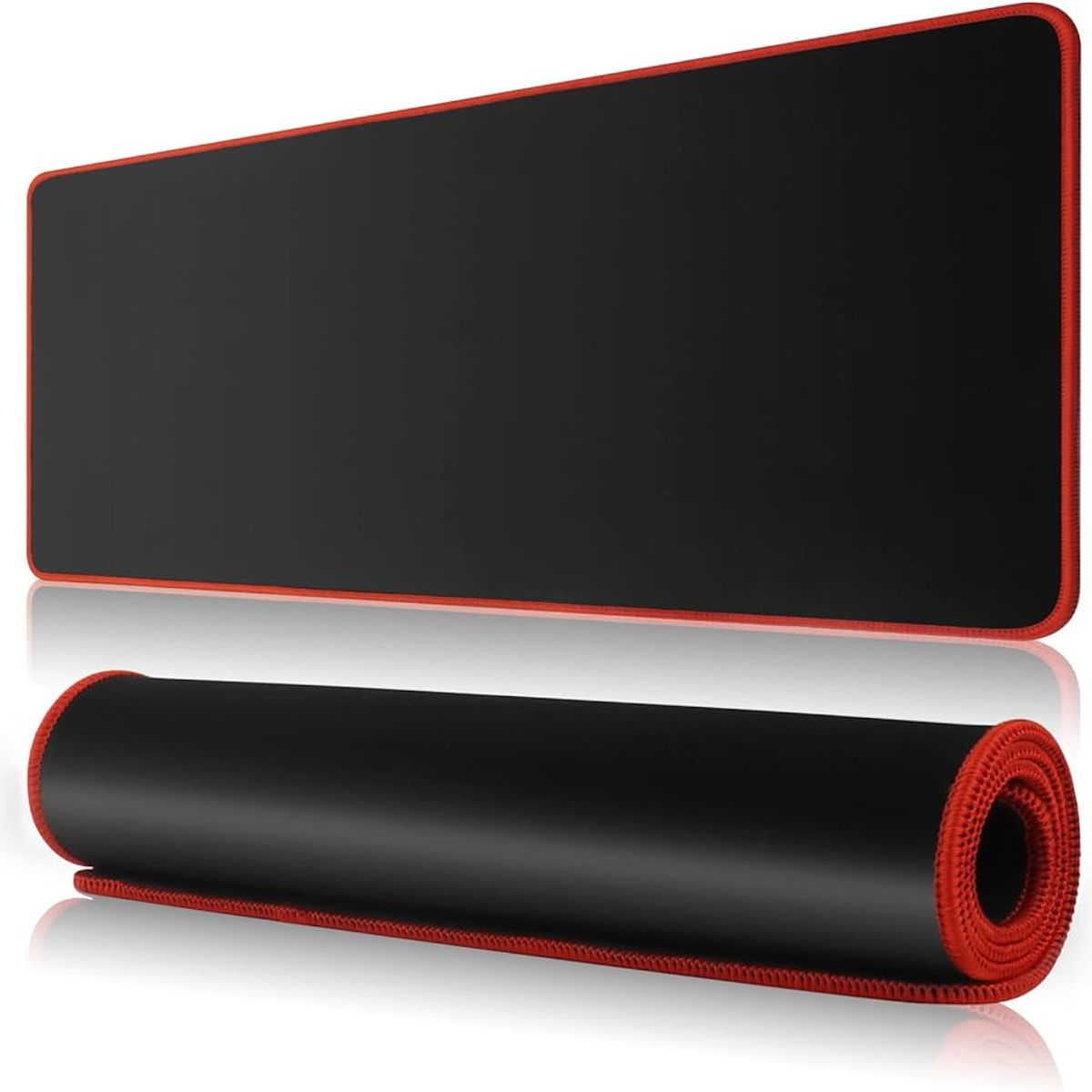 GENERICO - Mouse Pad Gamer Genérico Rojo (80 × 30 cm, Microfibra + Caucho Antideslizante)