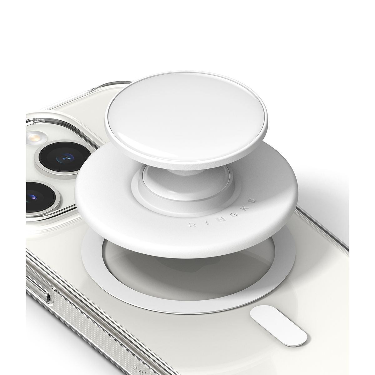 RINGKE - Soporte Magnético Ringke Glossy Tok Para iPhone Samsung Blanco